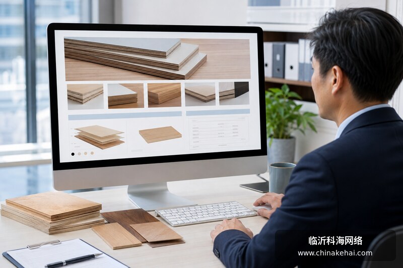 采购人员浏览板材企业产品官网