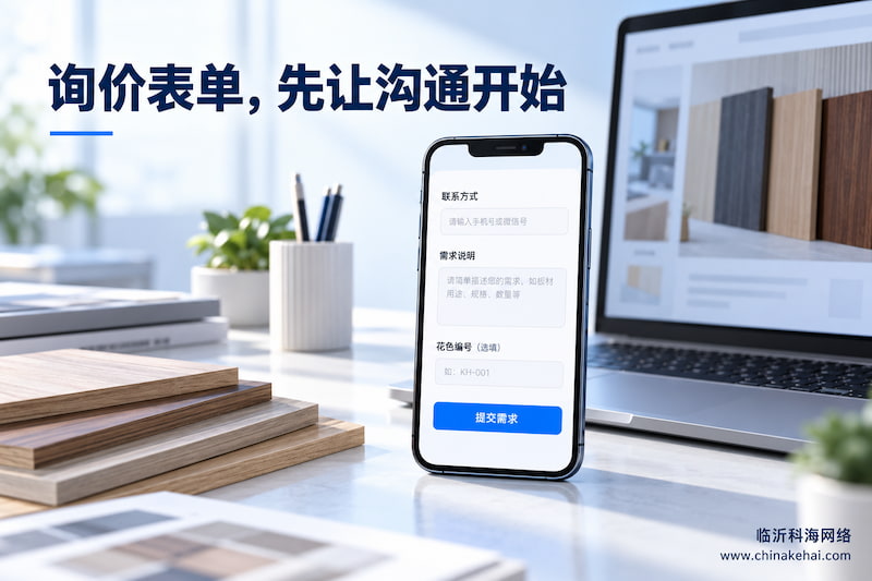 手机端询价表单展示联系方式、需求说明和选填花色编号 手机端询价表单展示联系方式、需求说明和选填花色编号
